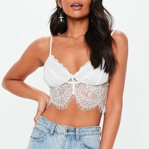 COPY - White lace wired bralette